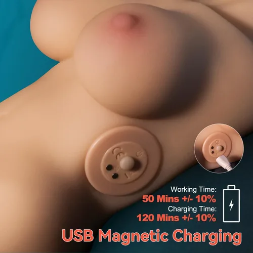 Miniatura 5 de Muñeca sexual vibratoria realista de 3.5 libras, juguete sexual masculino para hombres con 5 modos de vibración, juguetes para adultos para hombres