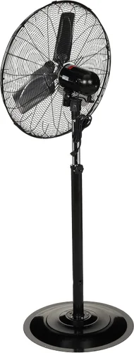 Miniatura 9 de TPI Corporation CACU-24-P, ventilador de montaje en pedestal de alta velocidad de 24 pulgadas no oscilante para comercial e industrial, garaje