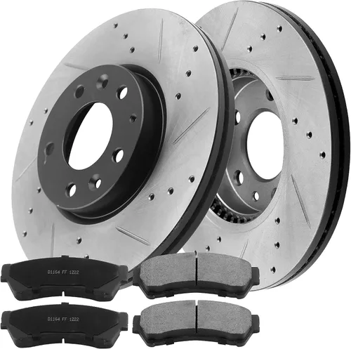 Miniatura 2 de MotorbyMotor Pastillas de freno delanteras y rotores de repuesto para Ford Fusion, Mazda 6, Mercury Milan, Lincoln MKZ Zephyr 11.772 in Rotor