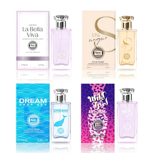 Miniatura 10 de Hybrid & Company Mujer 4 unids Belleza Rosa Cambio París Mujeres Romántico Pour Femme Perfume Natural Spray Fresco Fragancia
