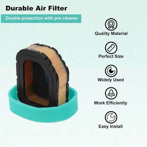 Miniatura 3 de TIANYAN 32 083 03-S 32 883 03-S 32-083-05-S Filtro de aire y prefiltro para motores Kohler Courage Engine SV710 SV715 SV720 SV730 SV735 SV740 Deere