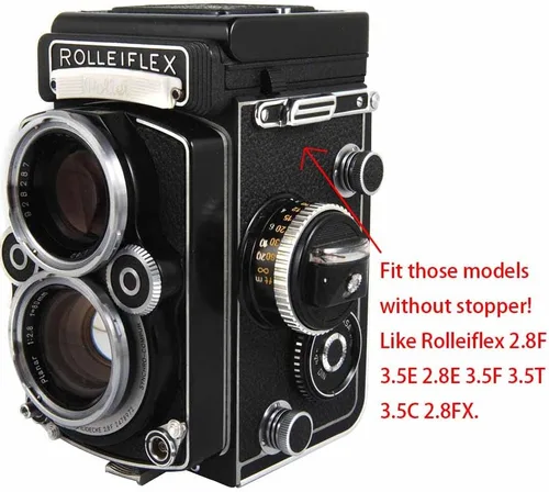 Miniatura 5 de eTone 1 par de clips de correa de cuello de transporte para Rolleiflex 2.8F 3.5E 2.8E 3.5F 3.5T 3.5C 2.8FX F4, plateado