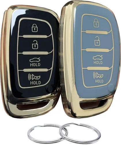 Miniatura 7 de REPROTECTING - Funda de poliuretano termoplástico para llavero compatible con Hyundai Elantra Elantra GT Ioniq Sonata Tucson 2016-2021《no