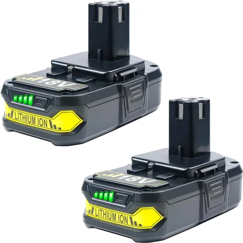 DTK Batería de repuesto para Ryobi 18V Batería One Plus P102 P103 P104 P105 P107 P108 P109 P190 P122 18V ONE+ Baterías de repuesto 3.6Ah 2 paquetes