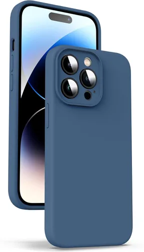 Miniatura 44 de Supdeal Funda de silicona líquida para iPhone 12 Pro Max, [protección de cámara] [antihuellas dactilares] [carga inalámbrica] Funda protectora de 4