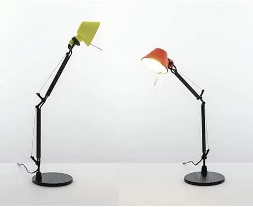 Miniatura 7 de Artemide Tolomeo Micro Bicolor Ajustable Sobremesa Edición Limitada - Nero/Corallo