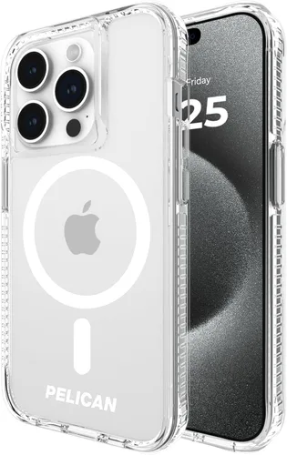 Miniatura 10 de Pelican Protector Series - Funda para iPhone 15 Pro de 6.1 pulgadas [compatible con MagSafe], funda magnética para teléfono con tecnología negro