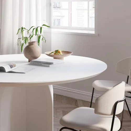 Miniatura 3 de Arthome - Papel de contacto blanco de 17 x 393 pulgadas, papel tapiz autoadhesivo de vinilo impermeable de PVC, a prueba de aceite, papel de vinilo