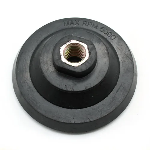 Miniatura 2 de TMAX Soporte de disco de rueda de 4 pulgadas de aro y bucle de diamante de piedra de mármol para cinta de velcro