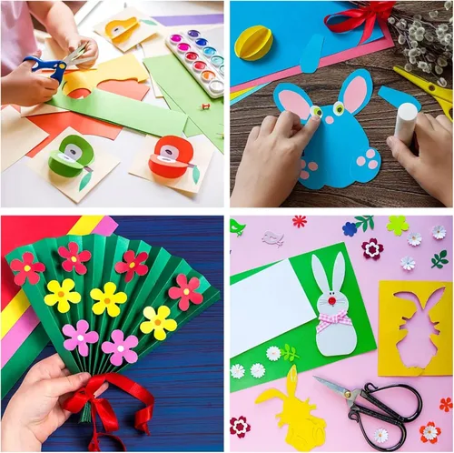 Miniatura 5 de 50 hojas de papel de cartulina de color para papel grueso, papel de cartulina impresa de doble cara, cartulina gruesa para hacer tarjetas, álbumes