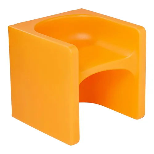 Miniatura 14 de ECR4Kids Tri-Me Silla cúbica 3-en-1, muebles para niños, color rojo