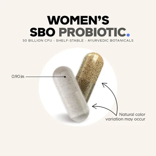 Miniatura 8 de Codeage Suplemento de probióticos para mujeres, 50 mil millones de UFC, probióticos y prebióticos SBO, arándanos, salud femenina, mezcla botánica