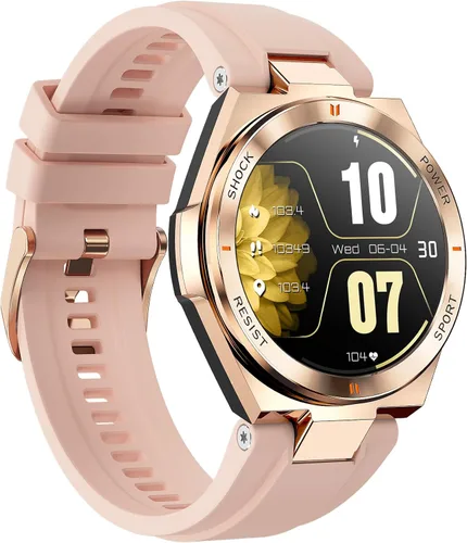 Miniatura 4 de ALPHAGEAR Zulu - Reloj inteligente para mujer, reloj inteligente de oro rosa con Gorilla Glass, pantalla AMOLED, seguimiento menstrual + bienestar
