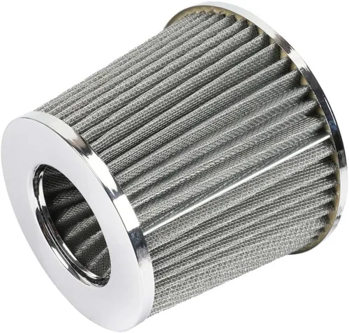 Miniatura 10 de Negro 3" 76mm Filtro de Aire de Alta Flujo con Pinza de Entrada de Aire Frío Limpiador Cono de Reemplazo Filtro de Aire Seco