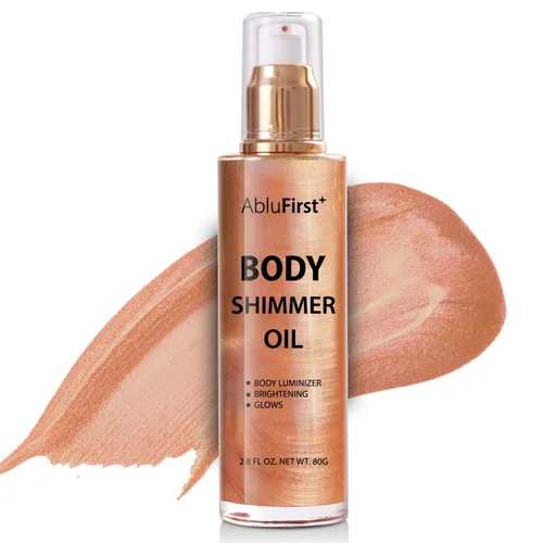 Miniatura 9 de Shimmer - Aceite corporal de verano con purpurina hidratante de luz brillante, no pegajoso, iluminador corporal de verano suave