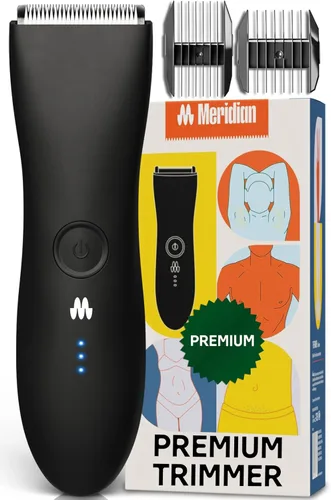 Miniatura 8 de MERIDIAN The Trimmer Premium - Recortadora de vello corporal y afeitadora eléctrica para hombres y mujeres, para cabello púbico, pecho, piernas