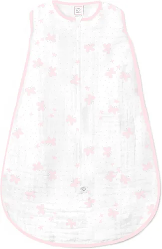 Miniatura 16 de SwaddleDesigns Saco de dormir de muselina zzZipMe para bebé niño y niña, manta portátil con cremallera de 2 vías ¡Azul Ahoy!