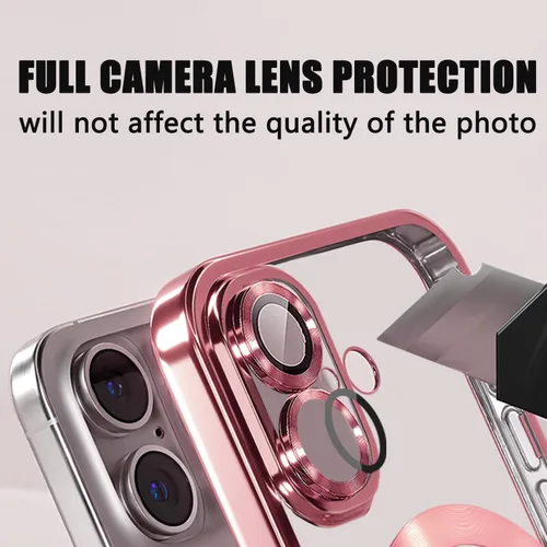 Miniatura 299 de Misscase Funda magnética con purpurina para iPhone 11 compatible con MagSafe, protección completa, delgada, a prueba de golpes, antiarañazos