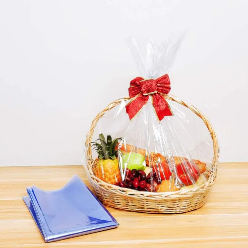 Miniatura 5 de LazyMe Bolsas retráctiles de celofán para cesta de Navidad, 24 x 30 pulgadas, bolsas retráctiles grandes, transparentes (5 unidades)