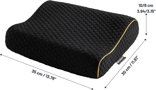 Miniatura 2 de Almohada de viaje de espuma viscoelástica con funda lavable y bolsa de transporte, almohada de cuello compacta, suave y transpirable para avión