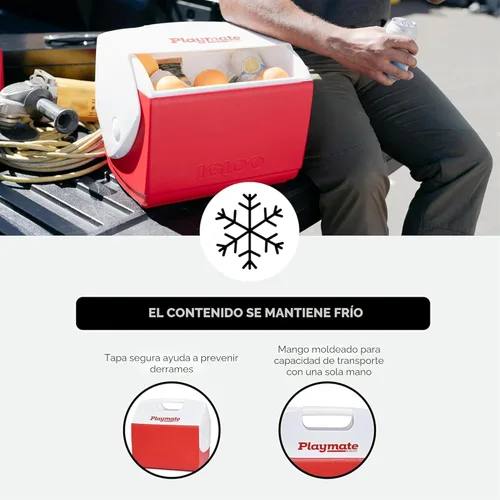 Miniatura 5 de Igloo Classic Playmate Coolers Insulated Hard Shell Cooler Chest Rojo
