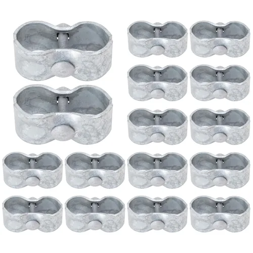 Miniatura 13 de VIVIDA Abrazaderas para perreras de perro de 1-3/8 pulgadas, paquete de 10 abrazaderas de panel de valla de eslabones de cadena, para tubo