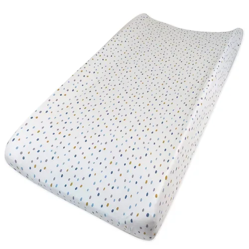 Miniatura 34 de HonestBaby Funda para cambiador de algodón orgánico unisex para bebé y pijamas para niños pequeños, azul claro (algodón terry), paquete de 1 unidad