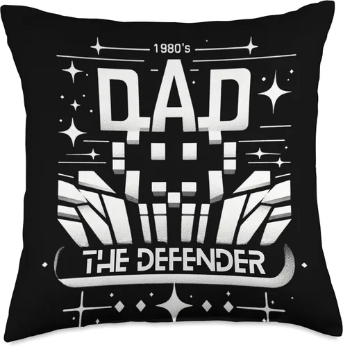Miniatura 4 de 80s Retro Gamer Fathers Day Arcade Dads Throw Pillow