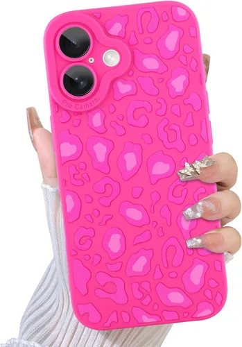 Miniatura 57 de TEAUGHT Compatible con iPhone 11 Funda con patrón lindo estampado de leopardo negro guepardo + protector de pantalla a prueba de golpes, funda