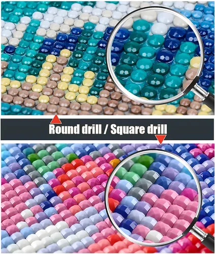 Miniatura 2 de Pintura de diamante 5D Kits de arte de diamantes para adultos principiantes pintura por número para adultos, lienzo camello, kit de pintura de Broca