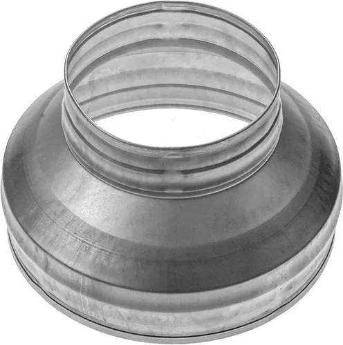 Miniatura 11 de Repa Market Reductor de conducto redondo macho de 4 a 3 pulgadas - Acoplador/aumentador de tubo de acero galvanizado - Acoplamiento para sistemas