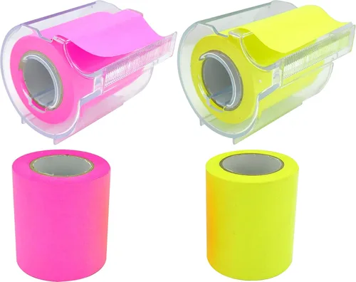 Miniatura 4 de Notas adhesivas adhesivas completas 4A, 4 rollos adhesivos de repuesto, líneas de cuadrícula, 2 x 315 pulgadas, notas adhesivas coloridas