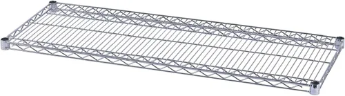 Alera ALE - Estantería de alambre industrial adicional, 48 pulgadas de ancho x 18 pulgadas, color plateado (caja de 2 estantes)