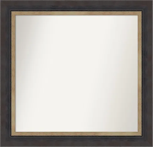 Miniatura 236 de Amanti Art Espejo personalizado, espejo de baño negro Astor, espejo de pared o espejo de tocador de baño sobre el fregadero (25 x 25 pulgadas)