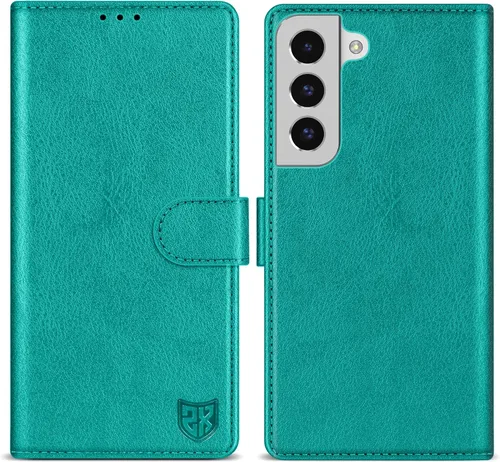 Miniatura 14 de ZZXX Funda tipo cartera para Samsung Galaxy S22 Ultra con bloqueo RFID, ranura para tarjetas, función atril, cierre magnético, funda protectora