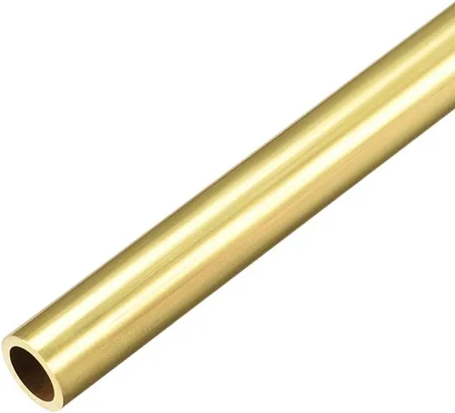 Miniatura 17 de uxcell Tubo redondo de latón, 11.811 in de longitud 0.394 in OD 0.039 in de espesor de pared, tubo recto inconsútil del tubo