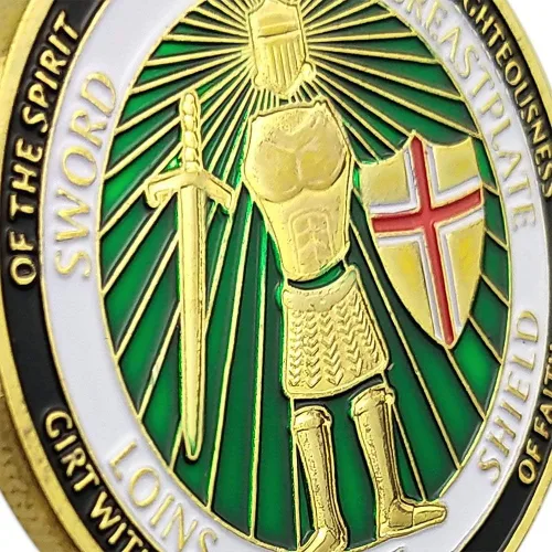 Miniatura 4 de Ponte toda la armadura de Dios monedas de desafío (Efesios 6:11-13)
