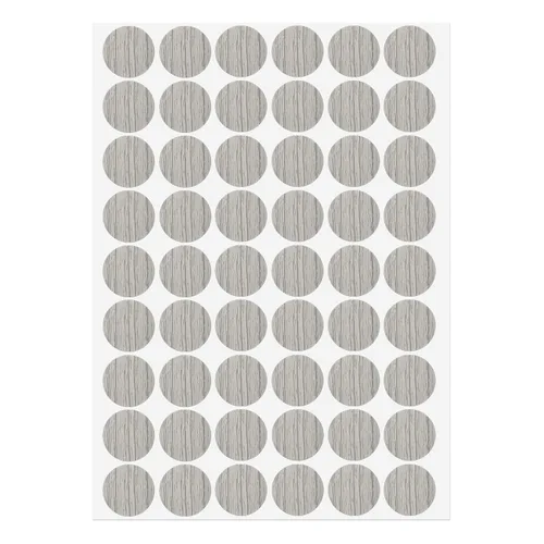 uxcell 1 hoja/54 calcomanías para cubrir agujeros de tornillo, de cloruro de polivinilo de 0.827 in de diámetro, tapas autoadhesivas a prueba de
