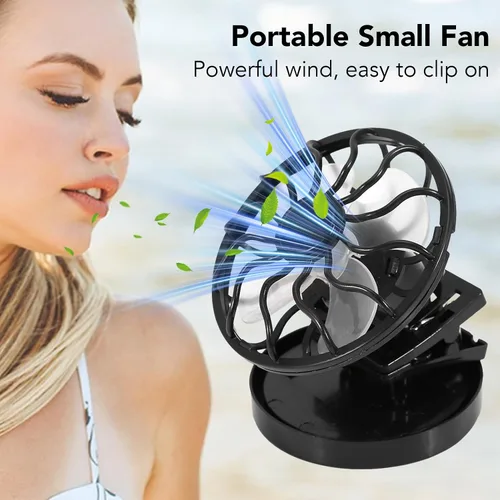 Miniatura 4 de YOUTHINK Ventilador solar portátil, mini clip eléctrico para camping, ventilador de ahorro de energía para picnic, pesca, parque, viajes
