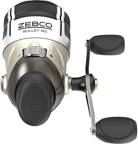 Zebco Bullet MG Spincast Fishing Reel, Size 30 Reel, Ultra-Lightweight Magnesium Body, Changeable Right- or Left-Hand Retrieve, Oversized Non-Slip