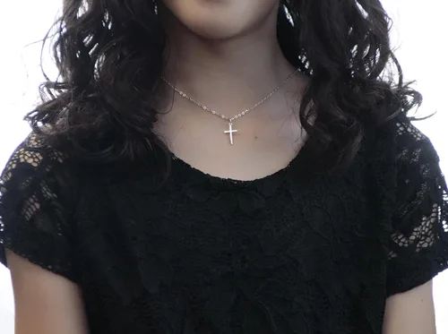 Miniatura 42 de Collar de hija relleno de oro de mamá o papá, collar clásico de perlas blancas con mensaje significativo, listo para regalar