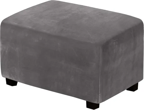 Miniatura 29 de H.Versailtex. - Funda de terciopelo elástico ajustable, rectangular, para taburete o caja de almacenamiento,1 pieza, elástica, ajustable