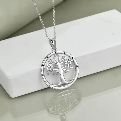 Miniatura 4 de POPLYKE Collar de plata esterlina Arwen Evenstar para mamá, niñas, esposa, novia, cumpleaños, día de San Valentín