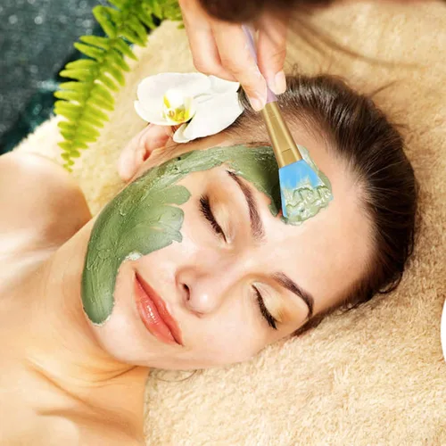 Miniatura 5 de Cuttte 4 aplicadores de máscara facial de silicona, aplicador de máscaras faciales flexibles, herramientas hidratantes sin pelo, cepillos faciales