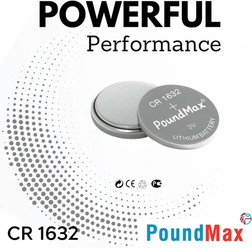 Miniatura 4 de PoundMax CR 1632 Baterías 3v Batería de botón de litio Paquete combinado - 5