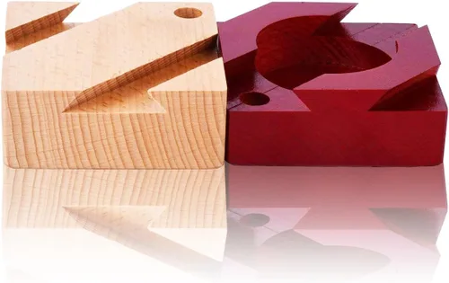 Miniatura 3 de DC-BEAUTIFUL Impossible - Caja de cola de milano Mini 3D Brain Teaser de madera, cajones mágicos de madera, caja de joyería, rompecabezas de juguete