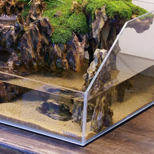 Miniatura 6 de LANDEN Namale - Arena para acuario, 2 L (aprox. 7 libras), arena súper natural para paisajismo de acuarios, arena cosmética para peceras, sustrato