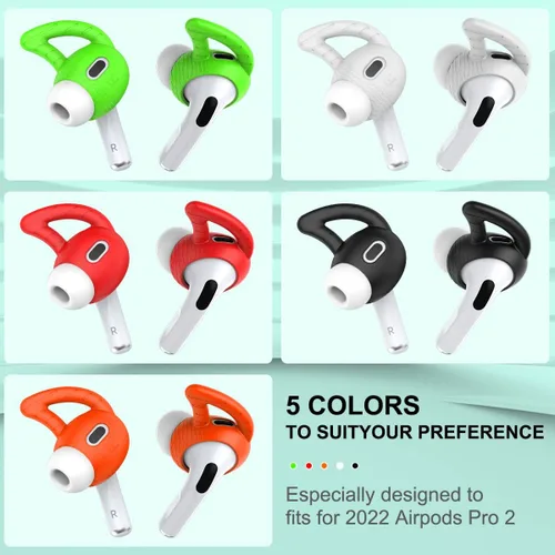Miniatura 7 de [5 pares] Ganchos de silicona para los oídos AirPods Pro 2, gancho para la oreja antideslizante AirPods Pro 2 accesorios compatibles con AirPods Pro