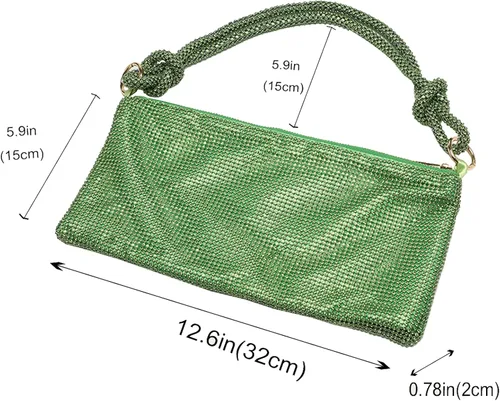Miniatura 6 de LETODE Bolso de mano de lujo con borlas para mujer, bolso de mano de imitación para boda