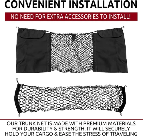 Miniatura 2 de Red de carga de malla para maletero delantero y trasero estilo sobre para Chevrolet Corvette C8 2020-2026 – Accesorios de coche – Organizadores
